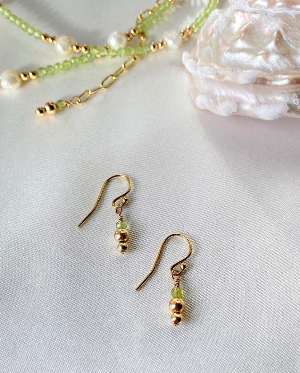 Mini Gemstone Drop EarringsEarrings14K Gold FilledAngela Wozniak Jewellery
