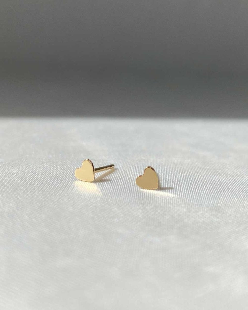 Mini Heart StudsEarringsSterling SilverAngela Wozniak Jewellery