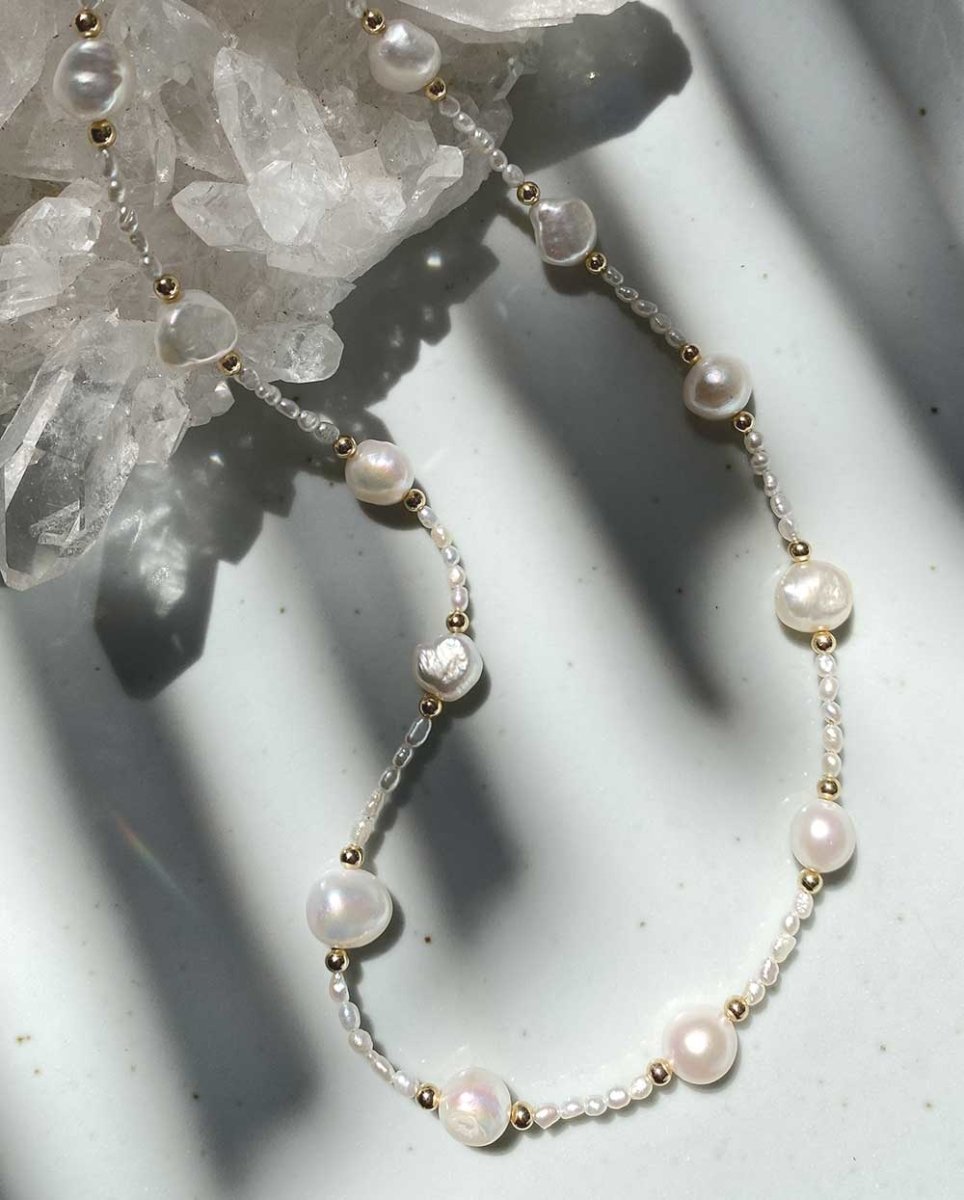 Ocean Treasure Pearl NecklaceNecklaces14K Gold FilledAngela Wozniak Jewellery