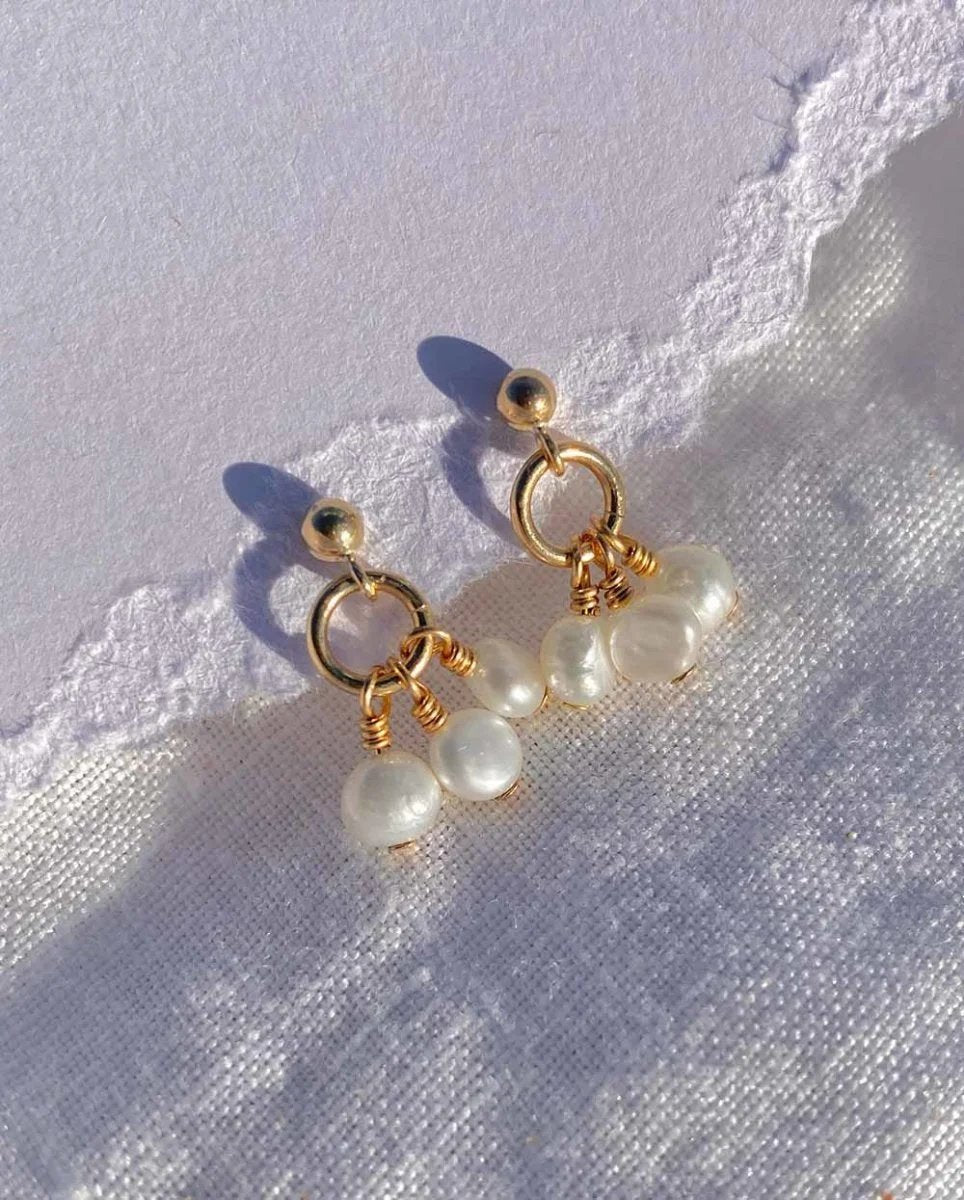 Pearl Clouds Drop EarringsEarrings14K Gold FilledAngela Wozniak Jewellery
