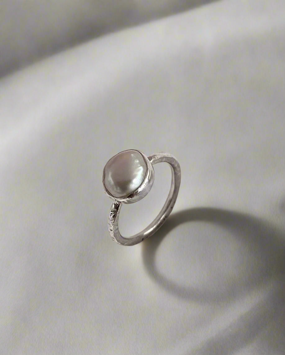 Purity Baroque Pearl RingRingsSterling SilverAngela Wozniak Jewellery