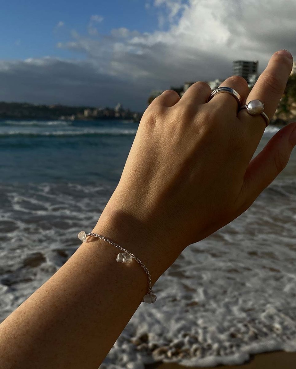 Quartz Amplification BraceletSterling SilverAngela Wozniak Jewellery