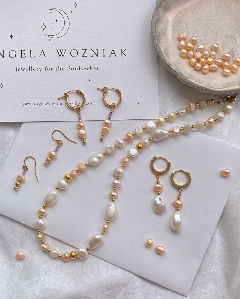 Rhea Divine Pearl Earrings14K Gold FilledAngela Wozniak Jewellery