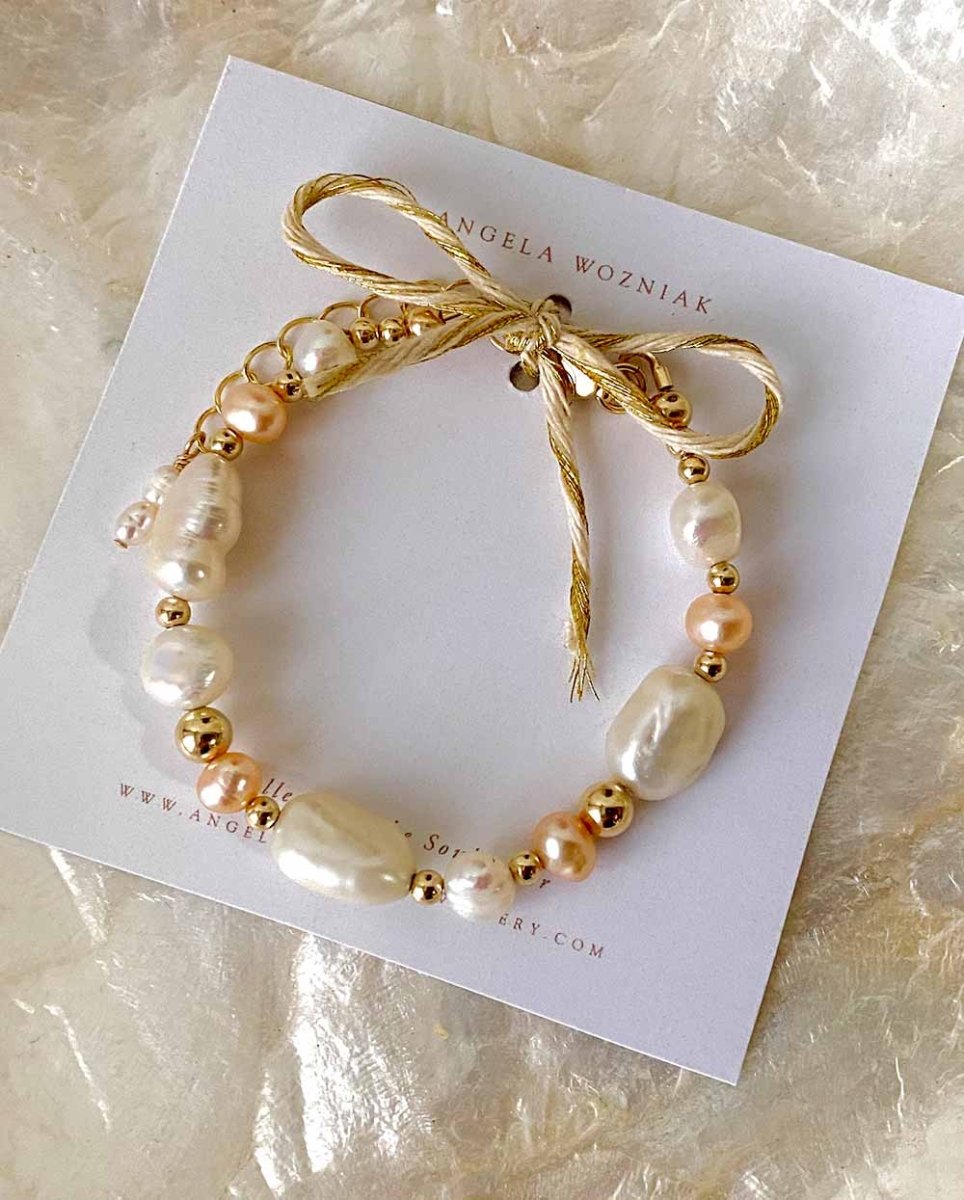 Rhea Goddess Pearl Braceletbracelets14K Gold FilledAngela Wozniak Jewellery