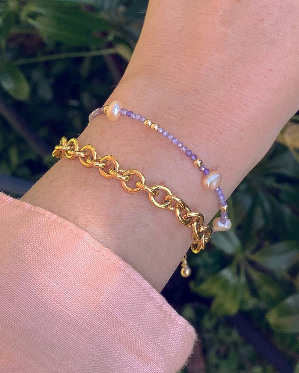 Rhea Pearl & Amethyst BraceletBracelets14K Gold FilledAngela Wozniak Jewellery