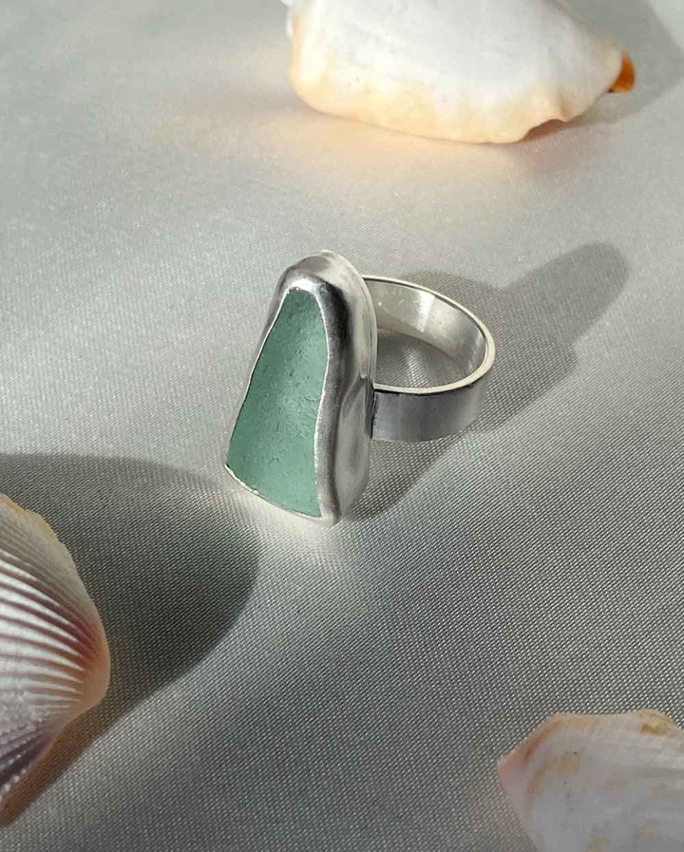 Rockpool Seaglass Ring - 501RingsSize 7Angela Wozniak Jewellery