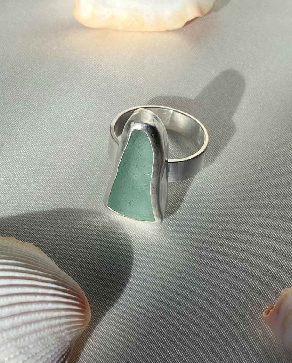 Rockpool Seaglass Ring - 501RingsSize 7Angela Wozniak Jewellery