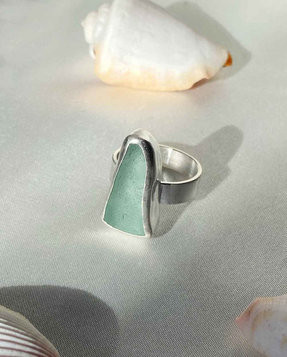 Rockpool Seaglass Ring - 501RingsSize 7Angela Wozniak Jewellery