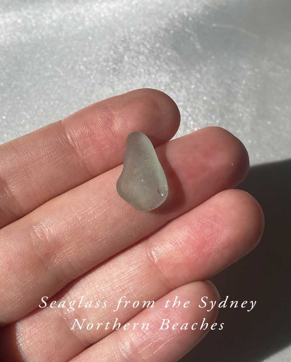 Seafoam Seaglass Ring / Uncommon Colour / #607RingsMADE TO ORDERAngela Wozniak Jewellery