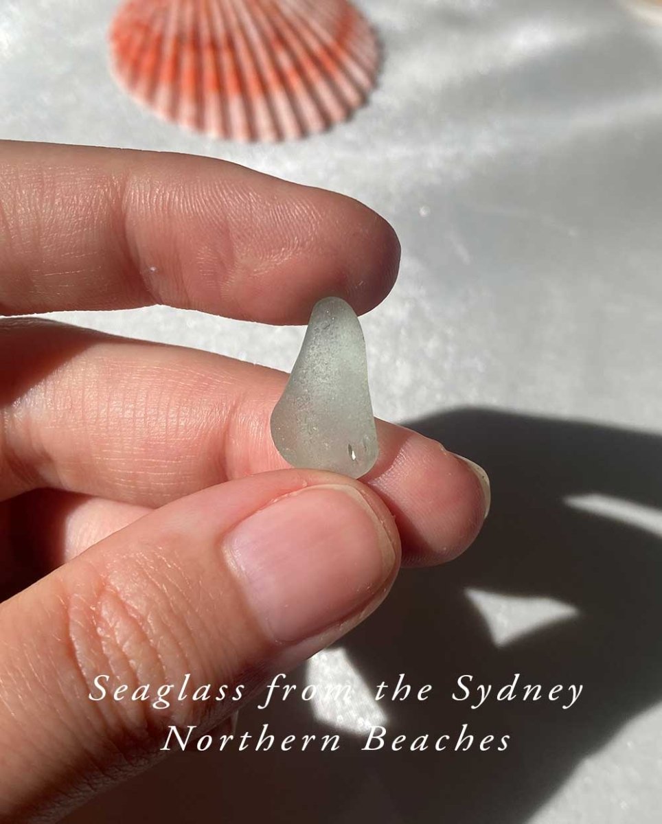 Seafoam Seaglass Ring / Uncommon Colour / #607RingsMADE TO ORDERAngela Wozniak Jewellery