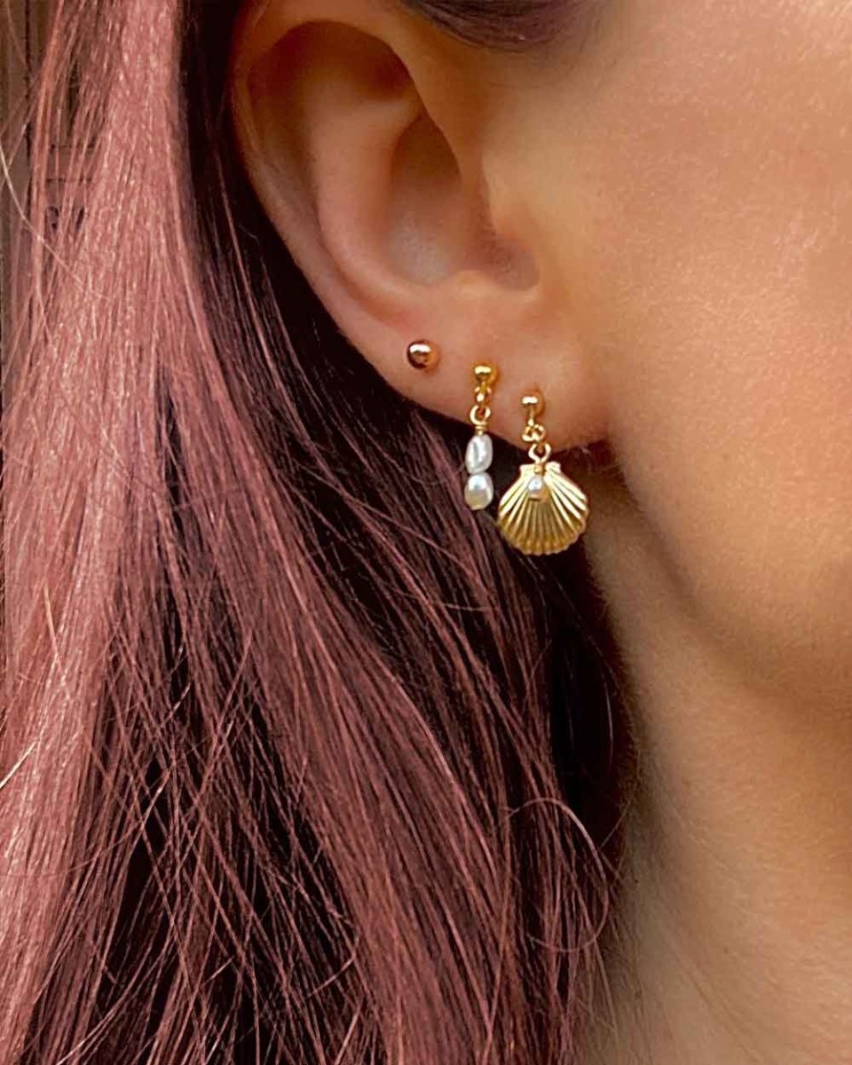 Shell & Pearl Drop EarringsEarrings14K Gold FilledAngela Wozniak Jewellery