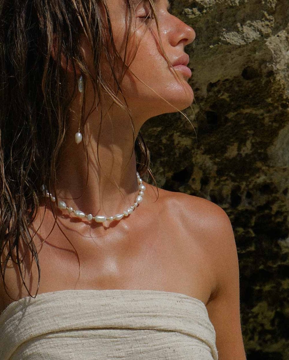 Wild Siren Pearl Chain EarringsEarrings14K Gold FilledAngela Wozniak Jewellery